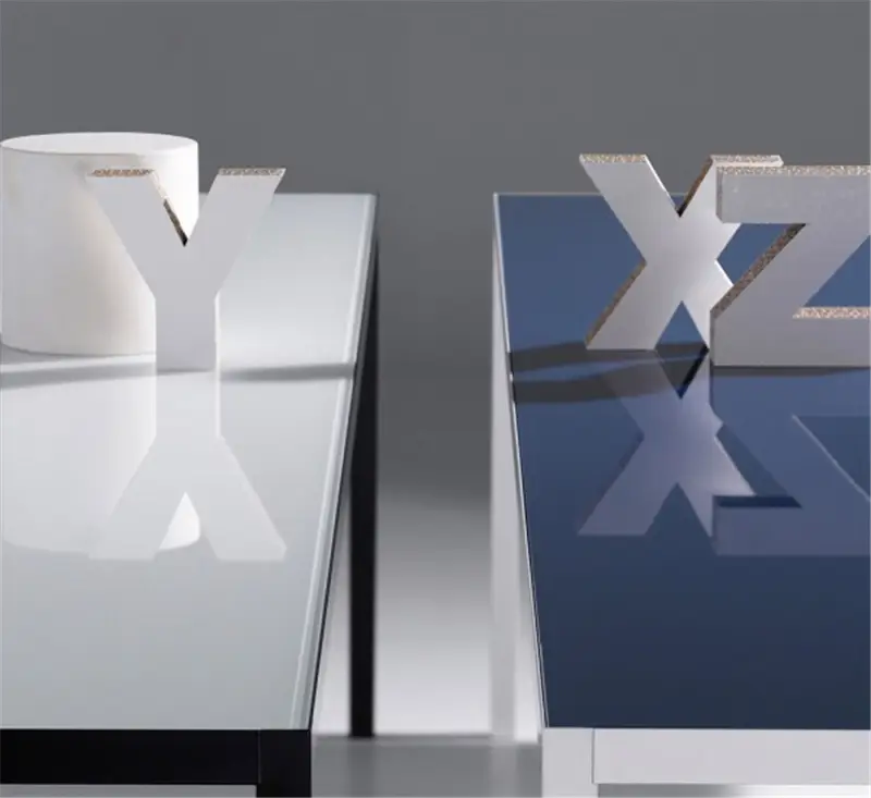 MDF Italia LIM Tavolo Cristallo Laccato cm. 100X200