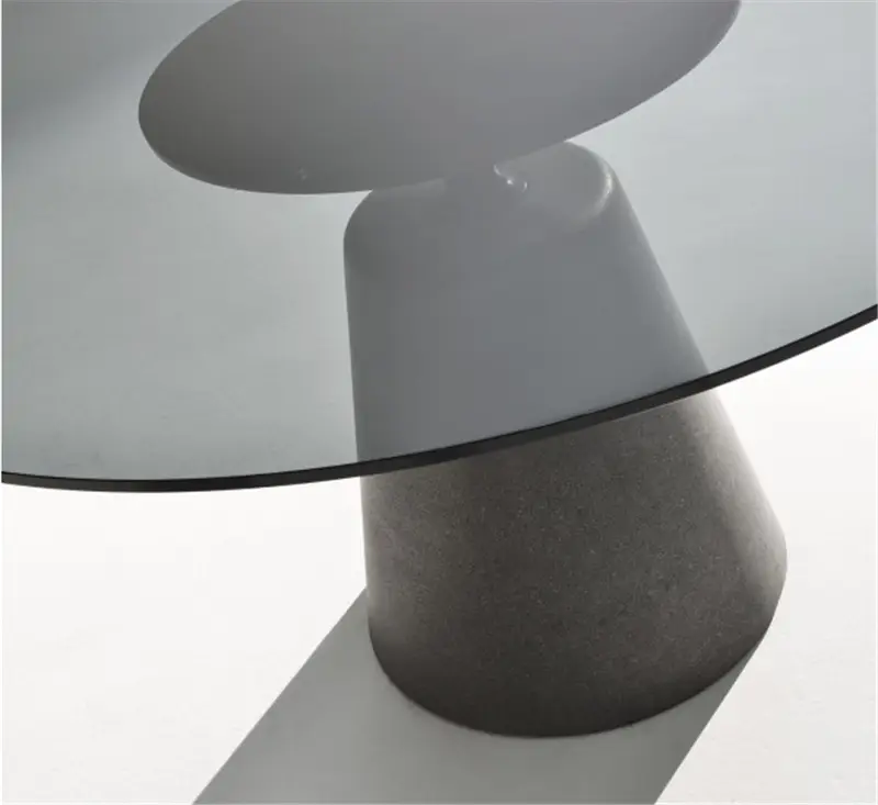 MDF Italia Rock Table - Piano in Vetro