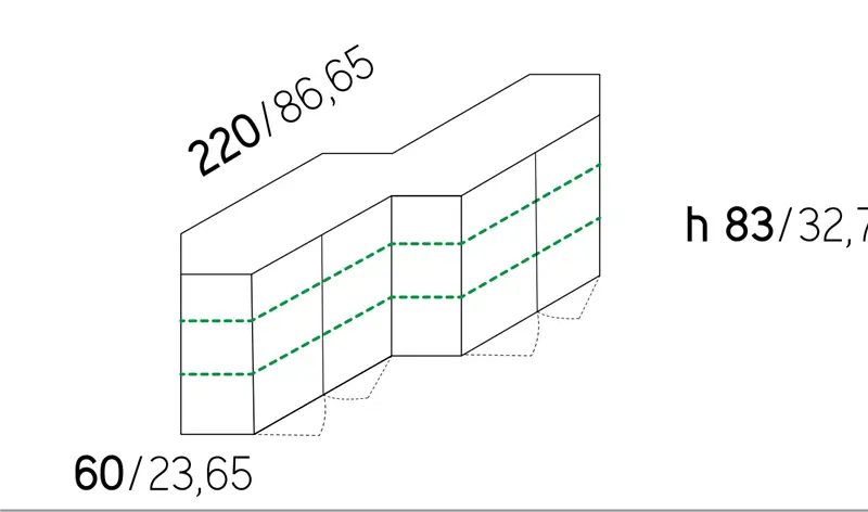 Minotti Italia Credenza, porta tv