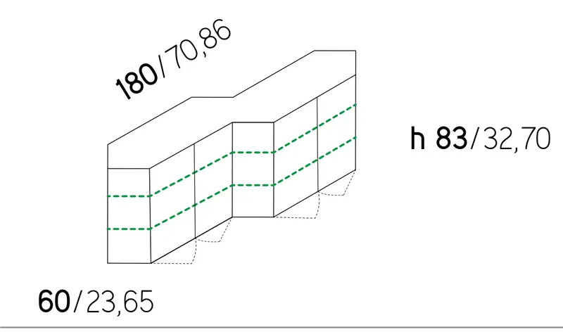 Minotti Italia Credenza, porta tv