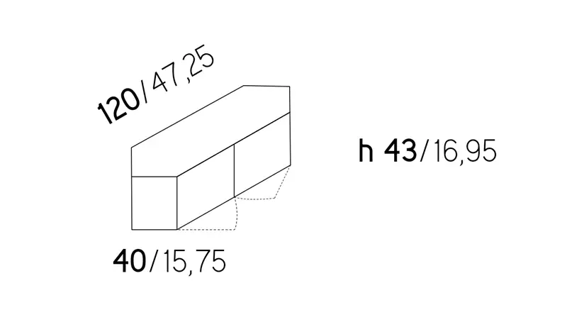Minotti Italia Credenza, porta tv