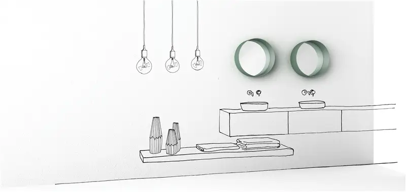 Minotti Italia Dot Ø 50 cm Specchio circolare a parete