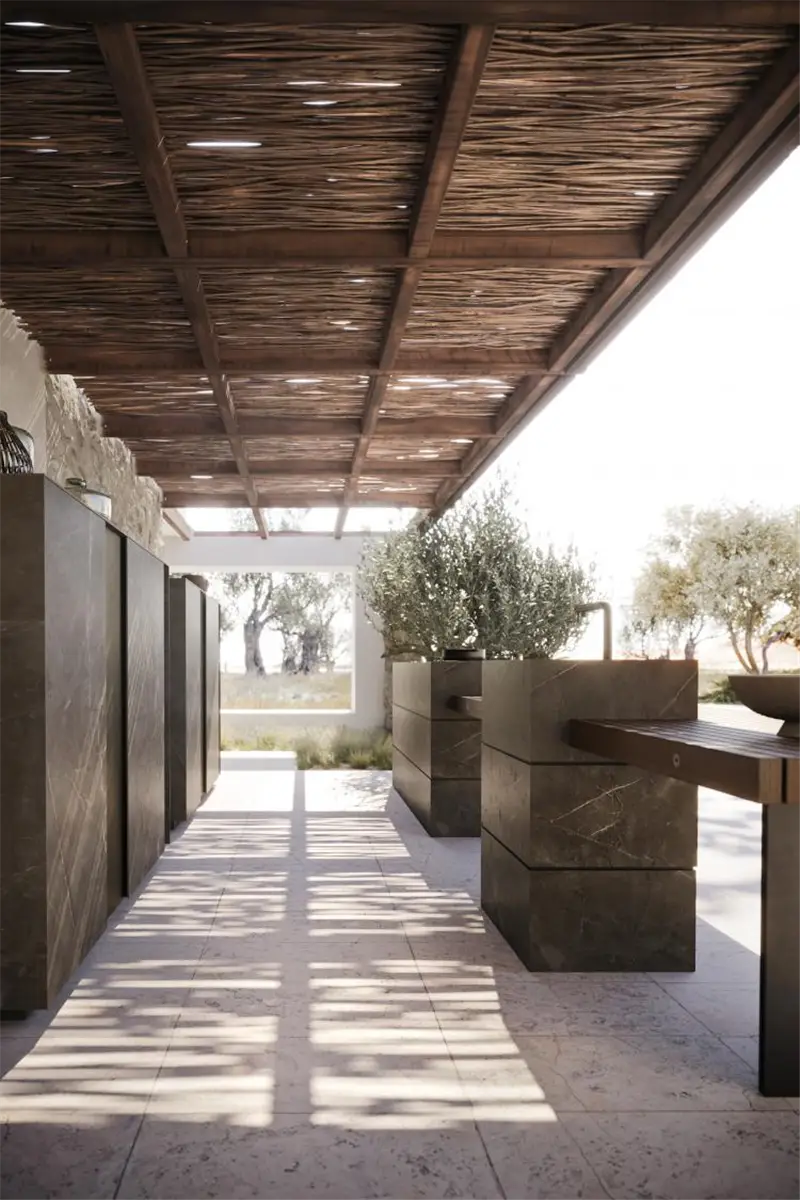 Modulnova Mate composizione cucina da esterno