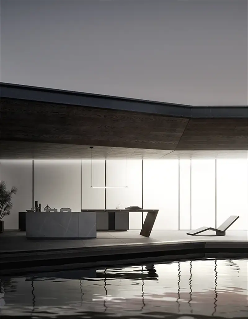 Modulnova Skill Gres composizione cucina da esterno