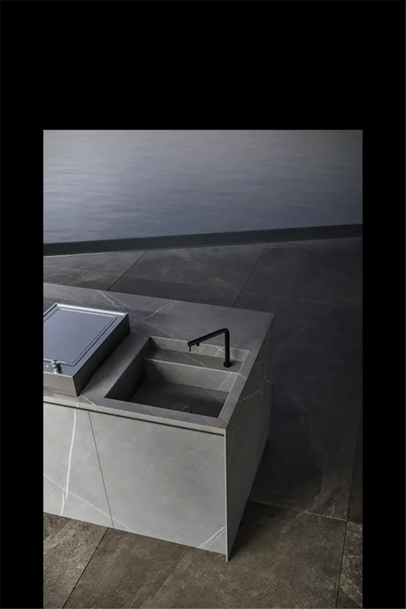 Modulnova Skill Gres composizione cucina da esterno