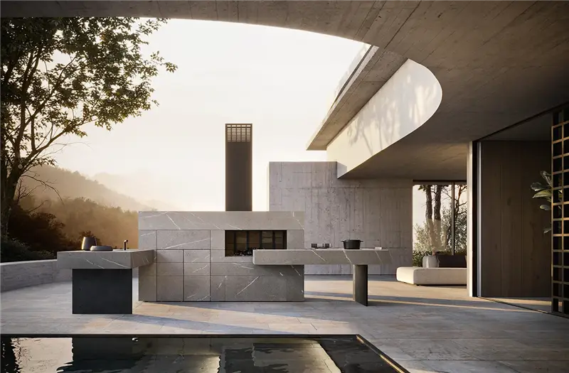 Modulnova Piasentina composizione cucina da esterno