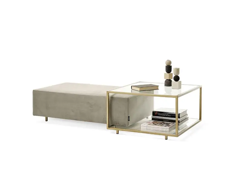 Mogg Zoom Pouf/Tavolino rettangolare