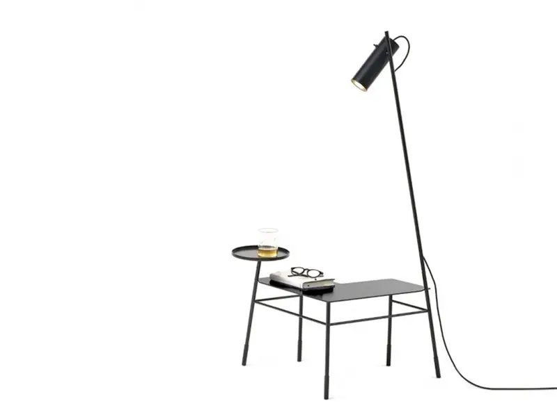 Mogg Dasé Tavolino Angolare con Lampada e Vassoio