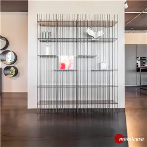 Mogg Mogg Metrica A libreria brunita composizione a 2 campate