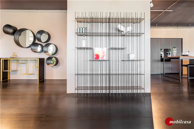 Mogg Metrica A libreria brunita composizione a 2 campate