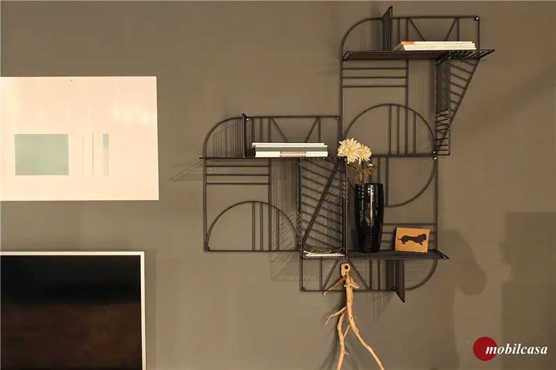 Mogg Musa composizione a tre mensole finitura nero