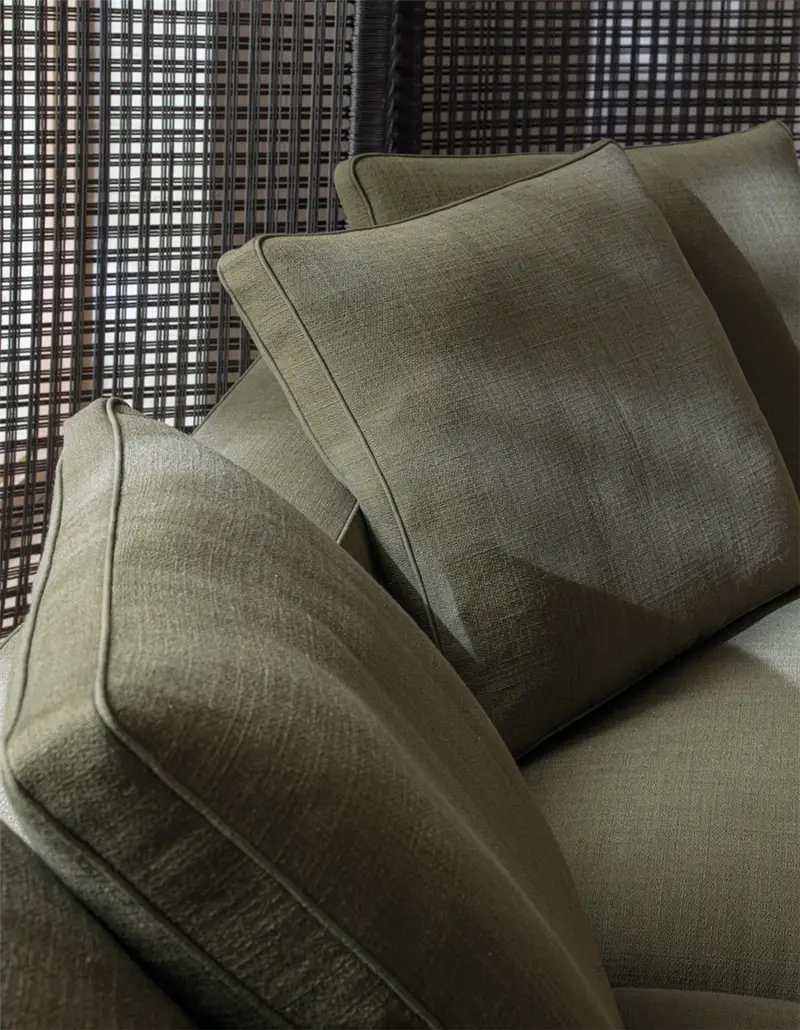 Molteni & C Augusto divano in lino – L. 185 cm