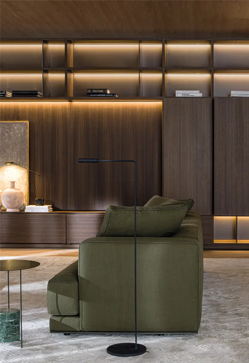 Molteni & C Augusto divano in lino – L. 185 cm