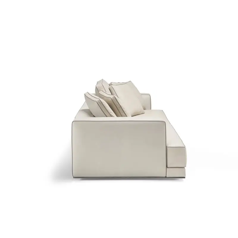 Molteni & C Augusto divano in pelle Siria – L. 205 cm