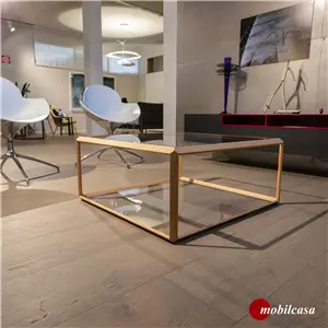 Molteni & C Molteni & C 45° tavolino basso – 82,1x82,1x37h cm in noce canaletto