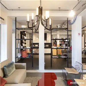 Molteni & C Hector coppia librerie bifacciale - h. 315 cm, ripiani in massello rovere nero