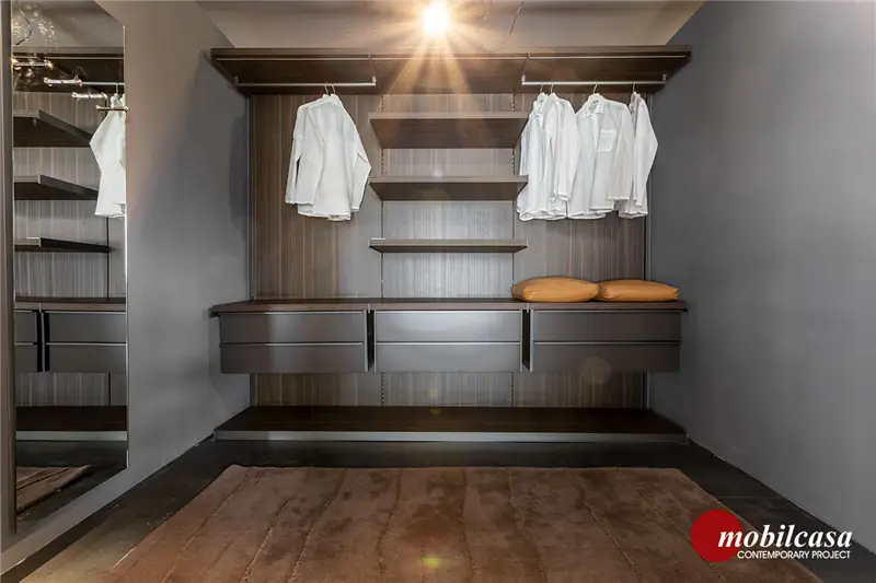 Molteni & C Sistema chiusura cabina Gliss Master, argilla, cembro argento, peltro vetro stopsol net