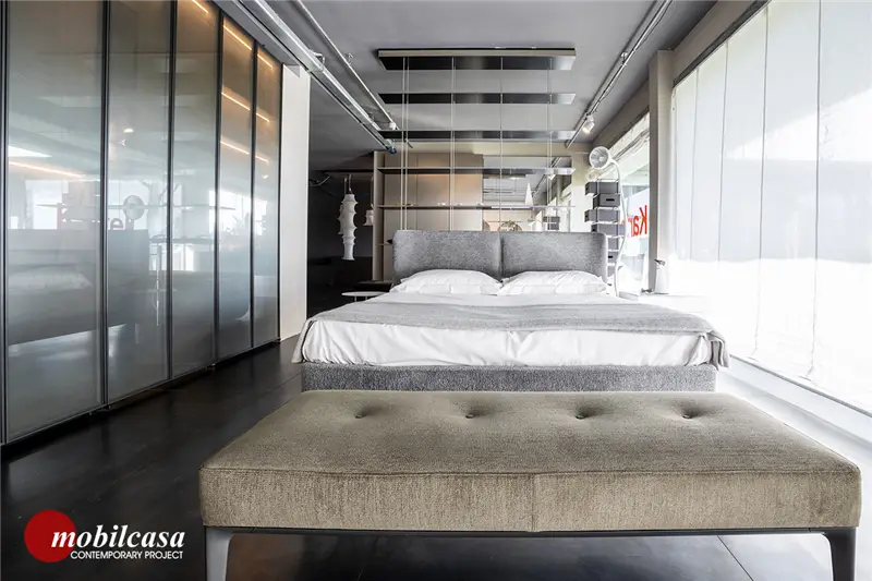 Molteni & C Sistema chiusura cabina Gliss Master, argilla, cembro argento, peltro vetro stopsol net