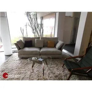 Molteni & C Holiday divano  cm. l. 236 cmx p. 96 cmx h. 92 cm in tessuto