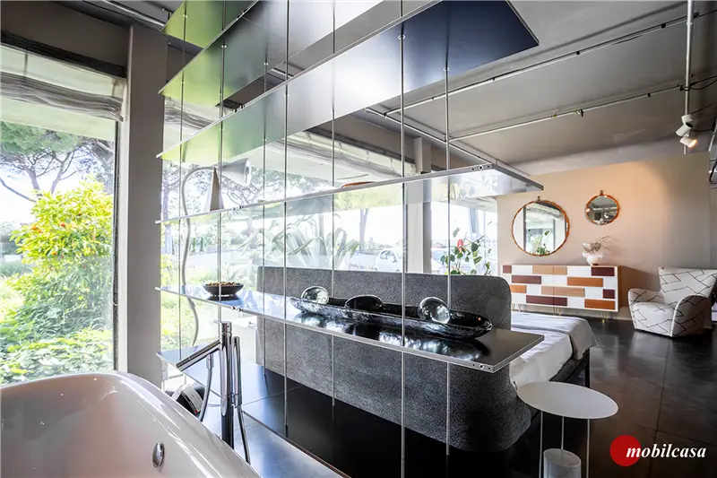 Molteni & C Fulham letto matrimoniale in tessuto