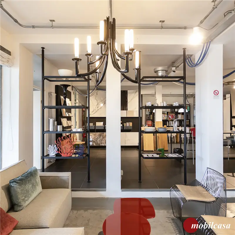 Molteni & C Hector coppia librerie bifacciale - h. 315 cm, ripiani in massello rovere nero