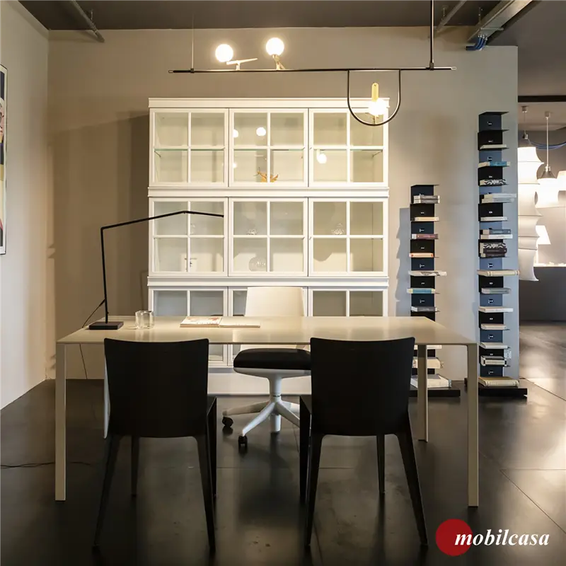 Molteni & C Alfa coppia di sedie - laccato opaco antracite