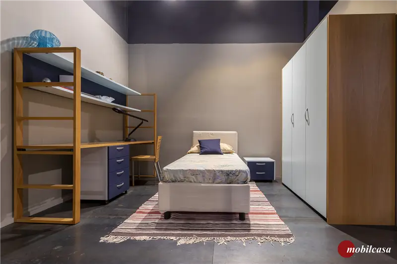 Morfeus lettino singolo imbottito cm. 90X200 tessuto ecrù cat. Gv