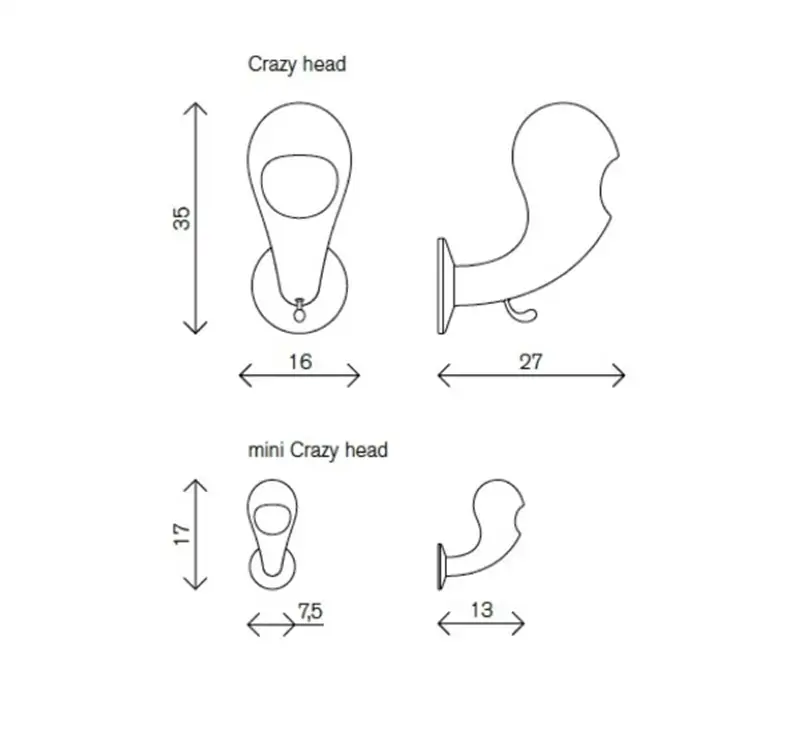 Myyour Crazy Head appendiabito