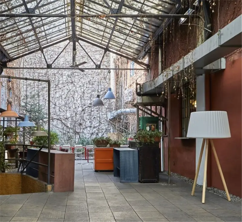 Myyour Agata Wood Lampada da Terra Outdoor