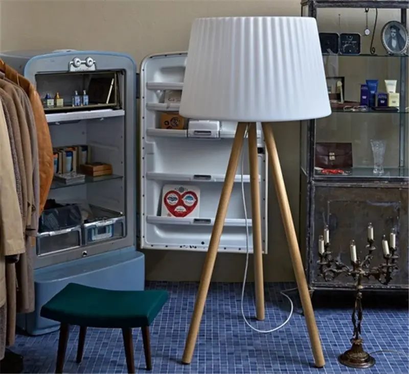 Myyour Agata Wood Lampada da Terra Outdoor