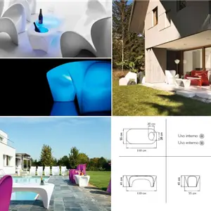 Myyour Lily Tavolino LED RGB Con Spumantiera