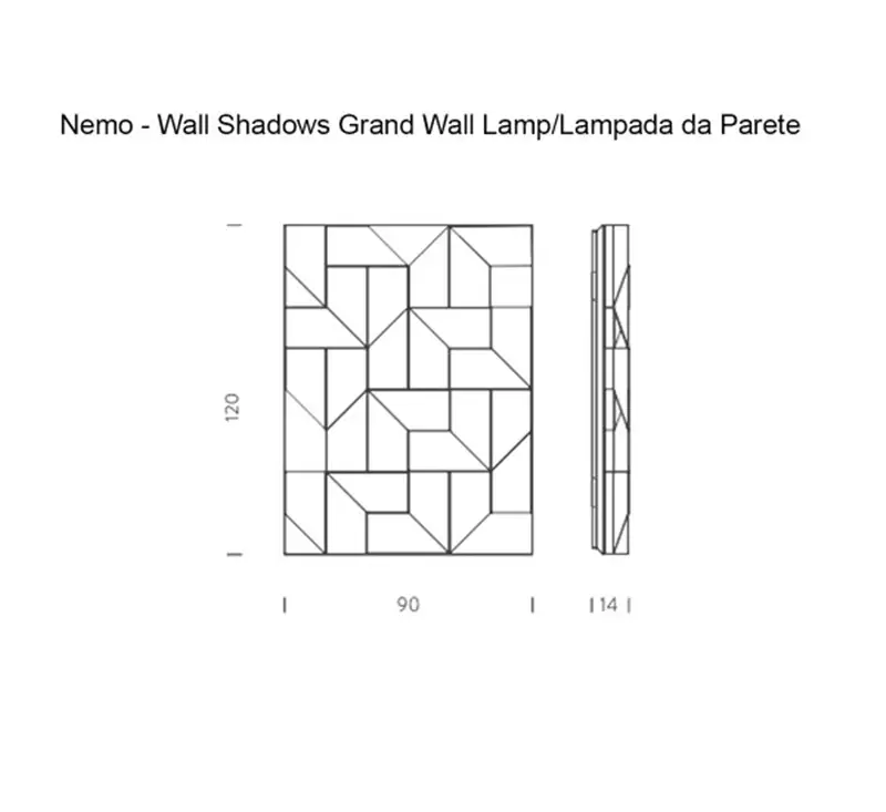Nemo Wall Shadows Grand Lampada da Parete