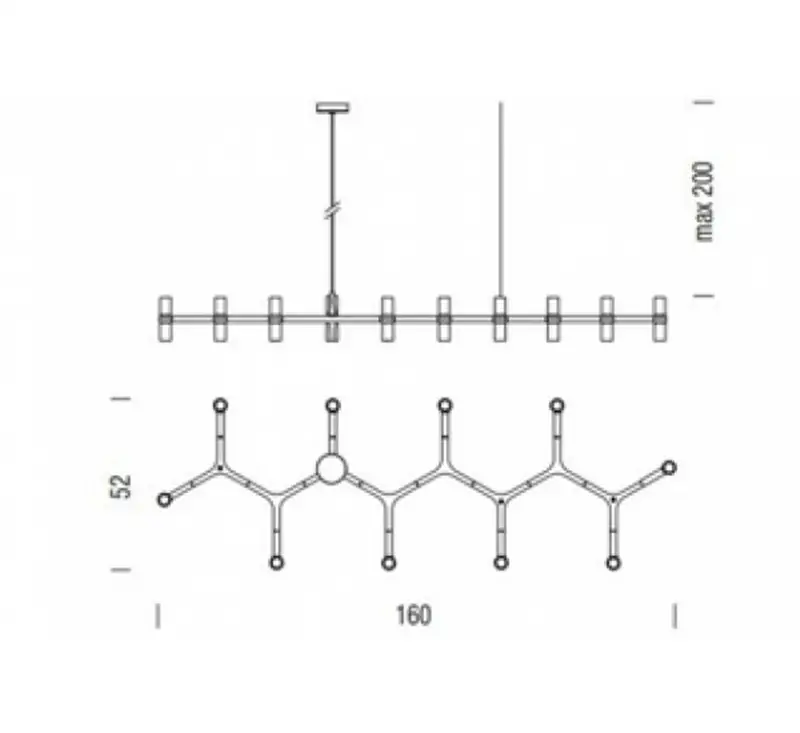 Nemo Crown Plana Linea - Lampada a Sospensione
