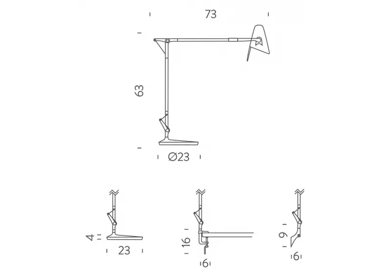 Nemo Leo on/off Inc Lampada da Tavolo