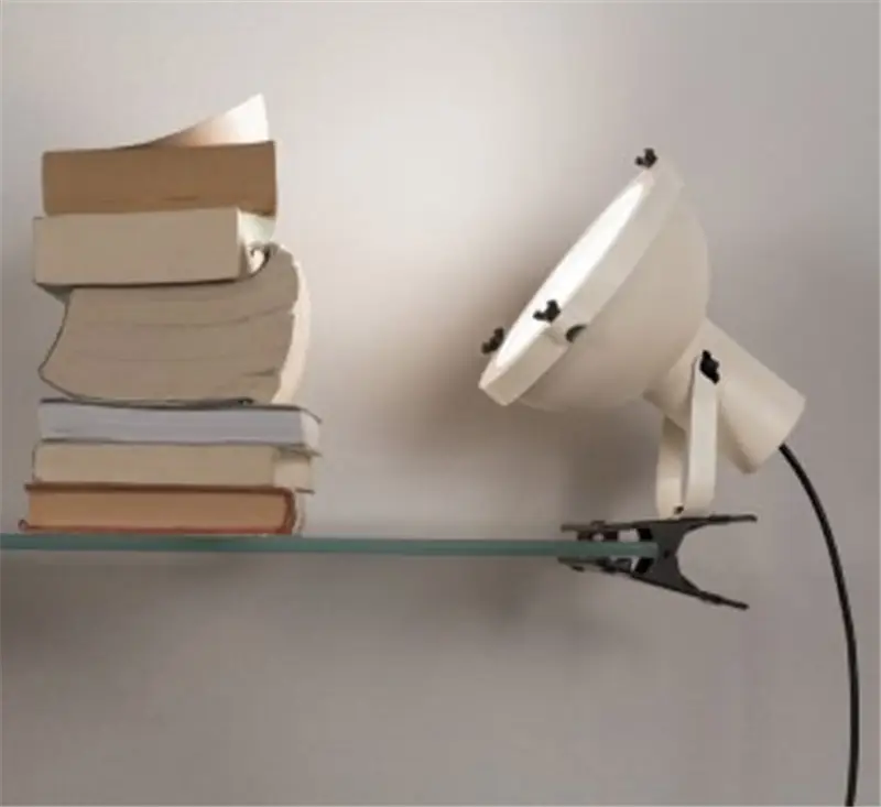 Nemo Projecteur 165 con Pinza Bianco Sabbia