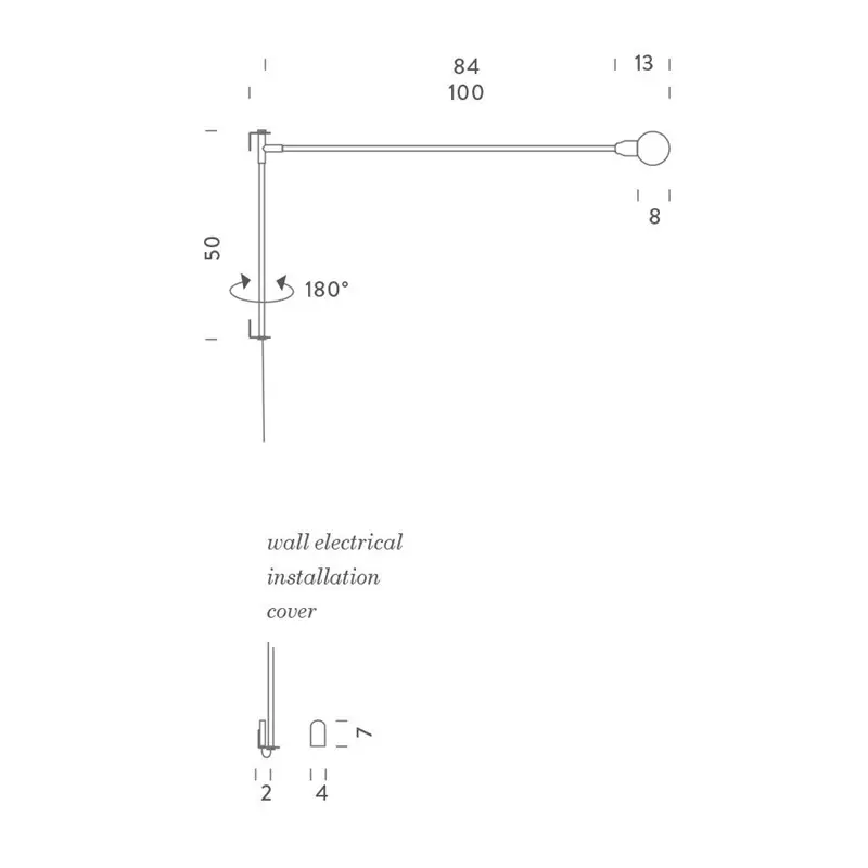 Nemo Pivotante à poser lampada da tavolo - Blu
