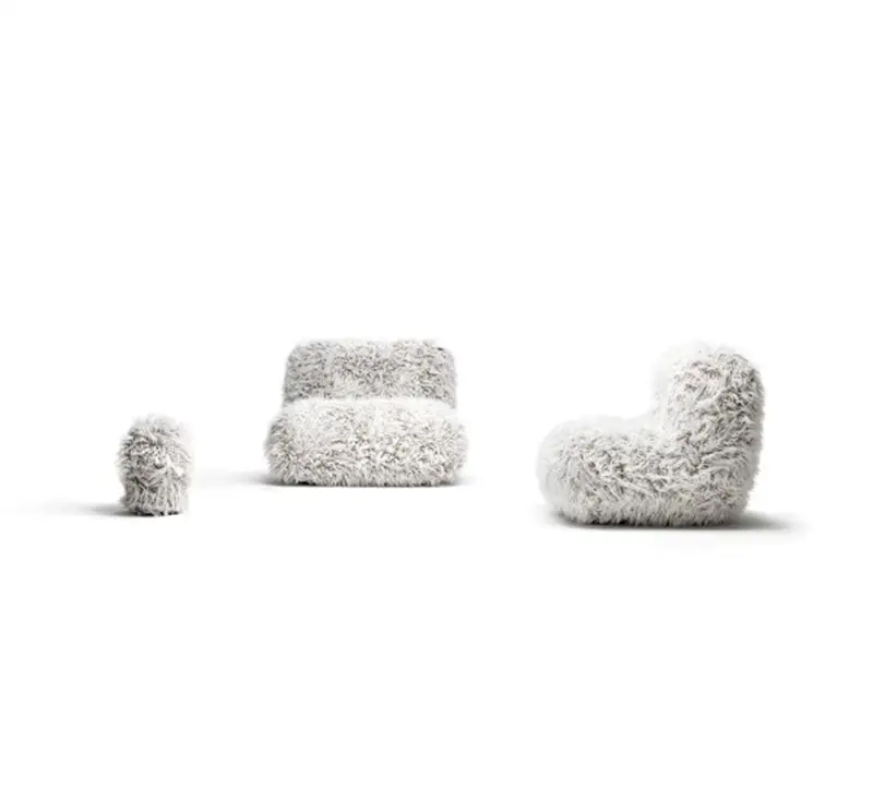 Opinion Ciatti Chummy Frizzy Pouf - Pelliccia