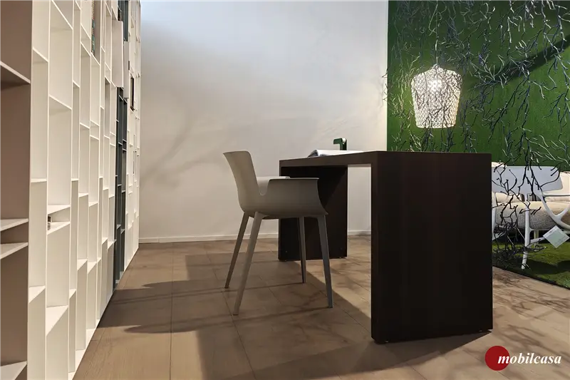 Pianca Scrivania modello DOMINO cm. 150X55x75,6h finitura borgogna