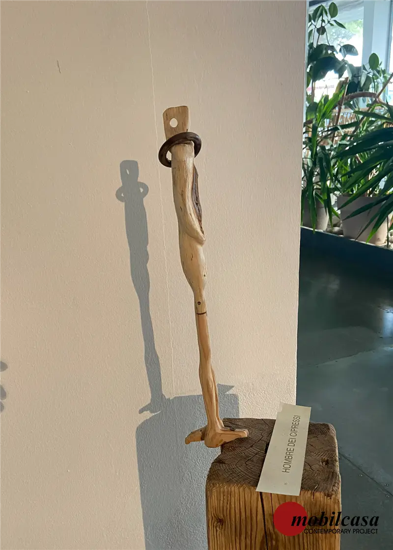 Riccardo Bianchi Artista Hombre dei cipressi - Scultura in legno