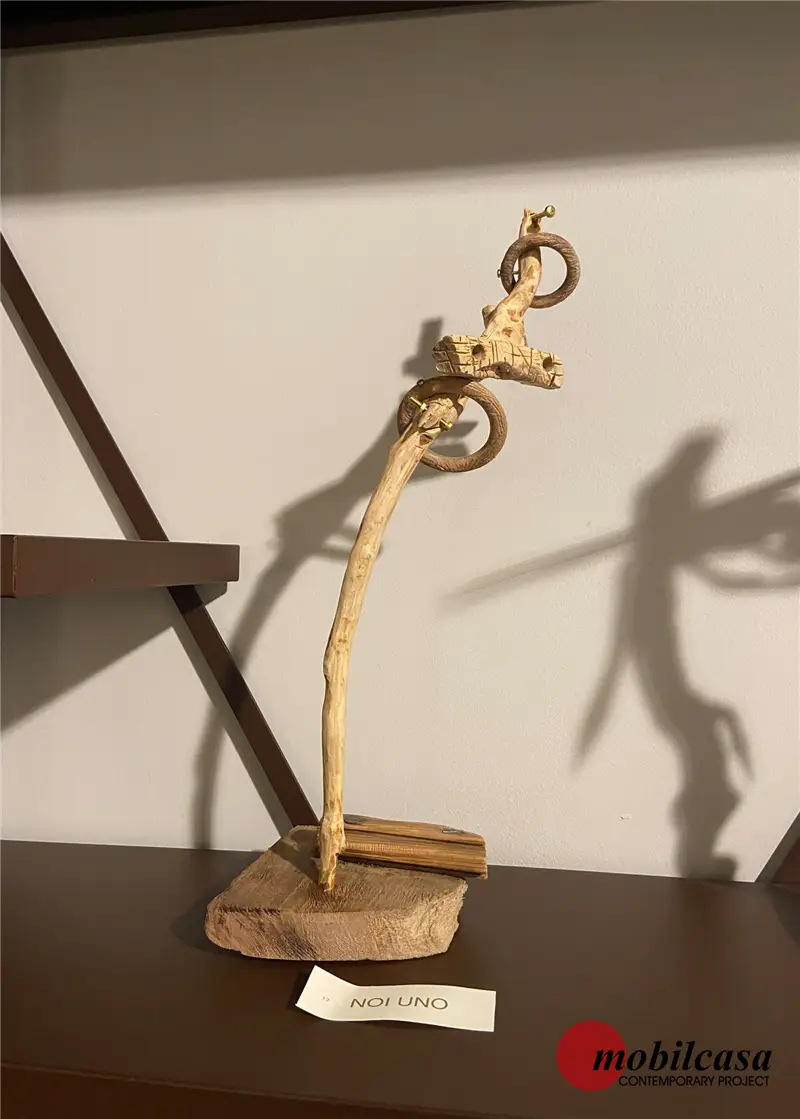 Riccardo Bianchi Artista Noi uno - Scultura in legno