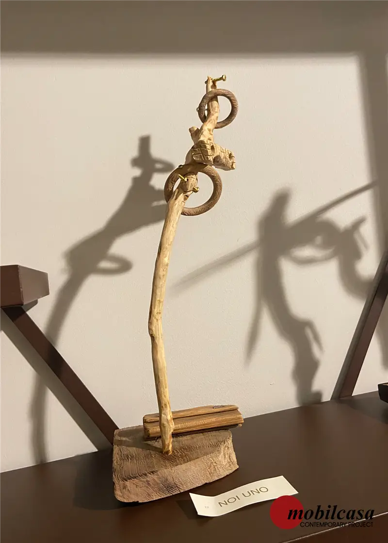 Riccardo Bianchi Artista Noi uno - Scultura in legno