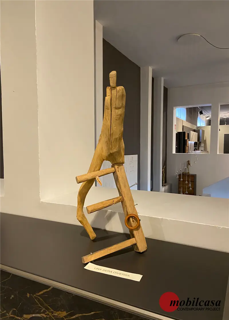 Riccardo Bianchi Artista Una sera diversa - Scultura in legno