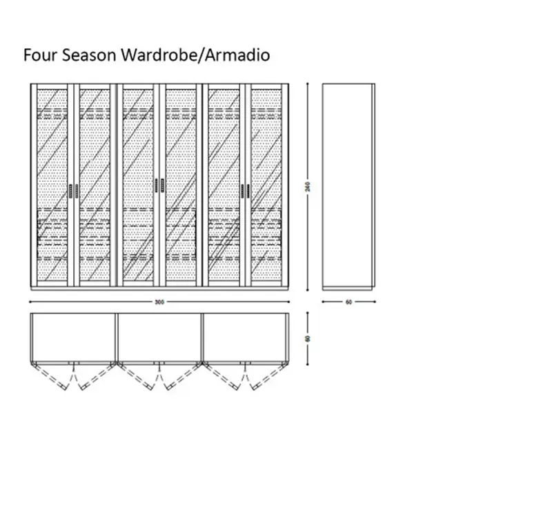 Riva 1920 Four Season Glass Armadio