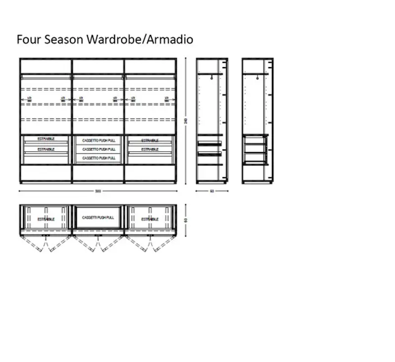 Riva 1920 Four Season Glass Armadio