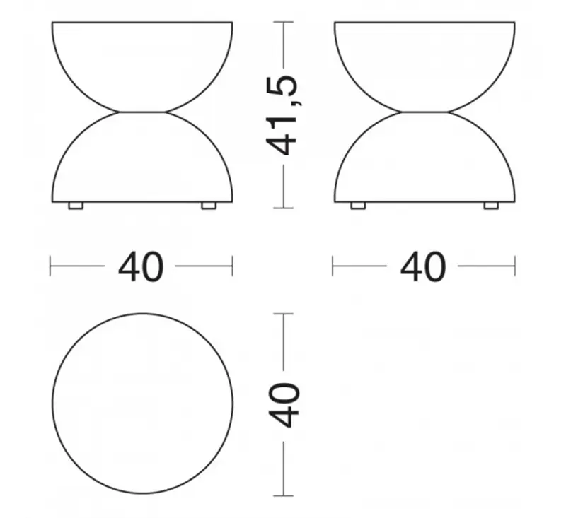 Riva 1920 Clessidra Sgabello