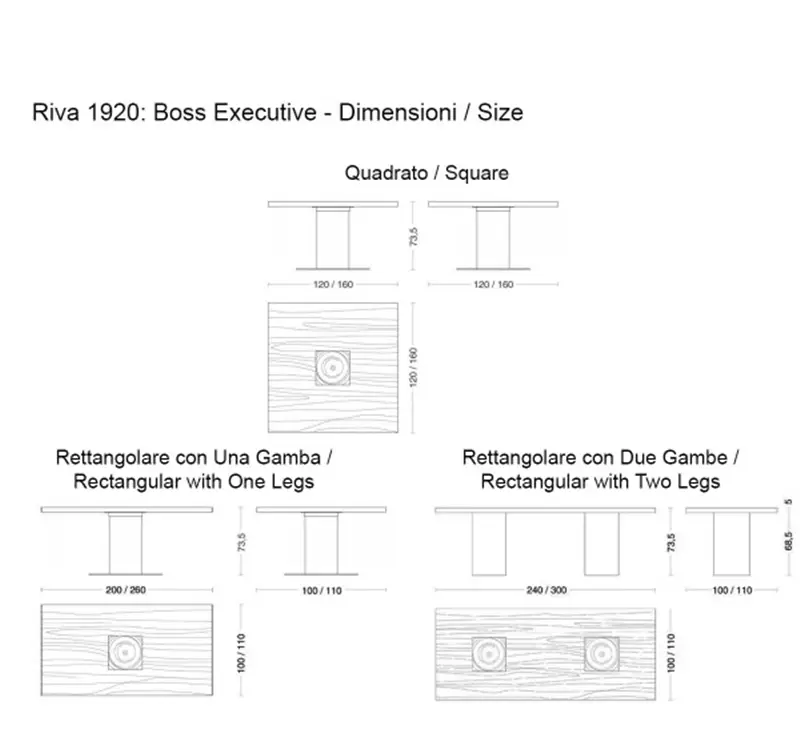Riva 1920 Boss Executive Tavolo