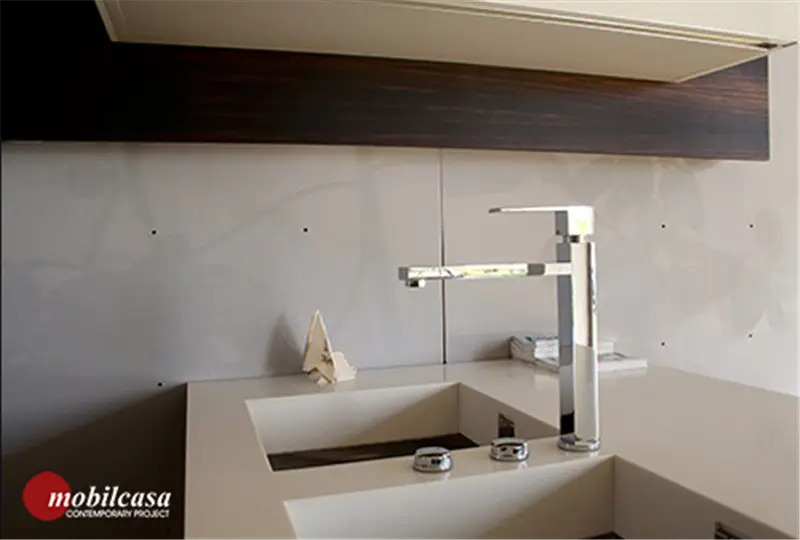 Salvarani High Teak composizione cucina in ebano