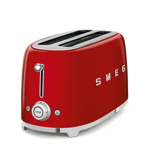 Smeg Tostapane 50Style 4x2 con pinze - Rosso
