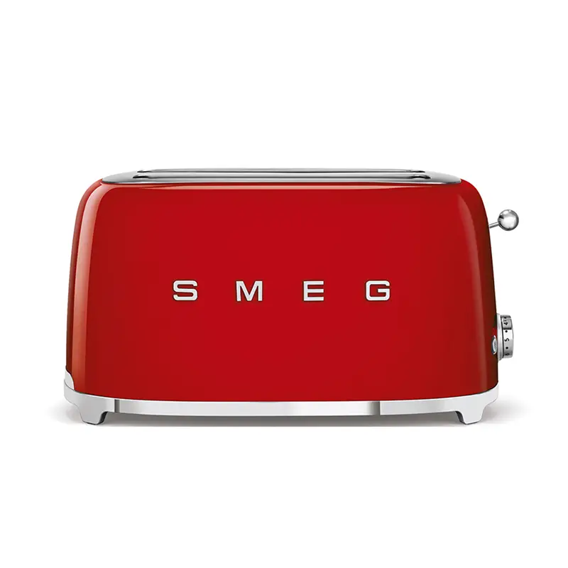 Smeg Tostapane 50Style 4x2 con pinze - Rosso