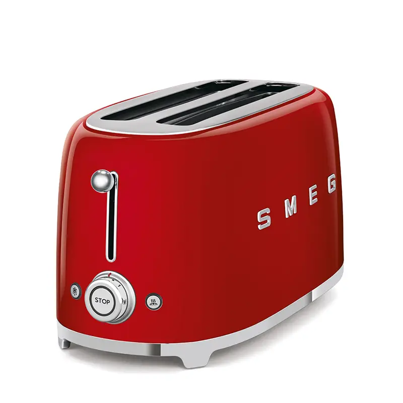 Smeg Tostapane 50Style 4x2 con pinze - Rosso